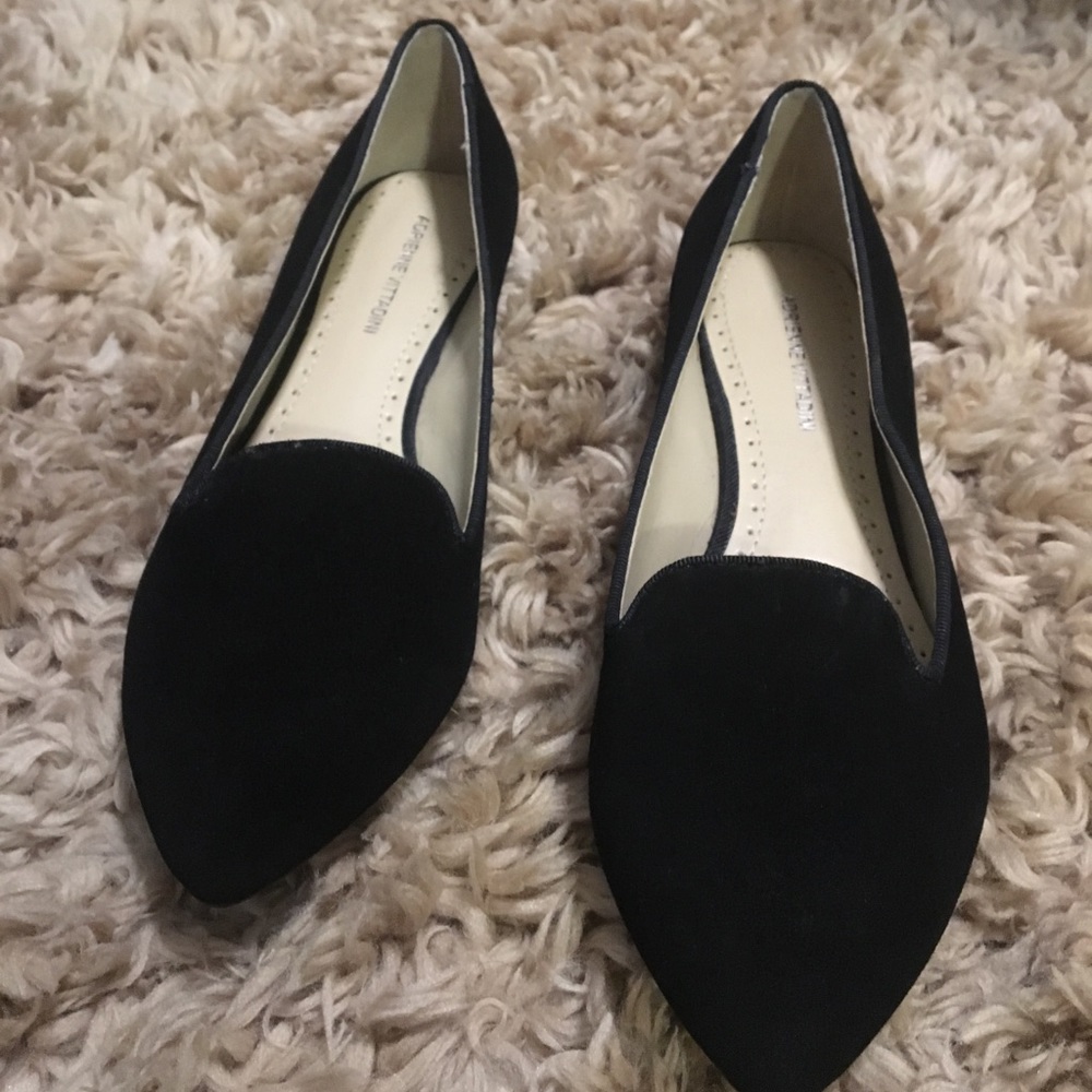 Adrienne Vittadini black suede shoes size 7